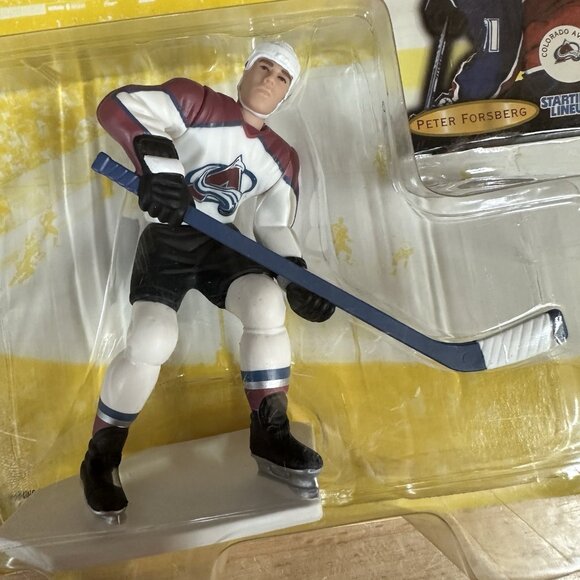 1997 Peter Forsberg NHL Hockey Kenner Starting Lineup- Colorado Avalanche Sealed - Picture 3 of 4